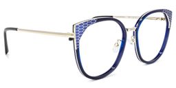 Yvette Cateye Dark-Blue Glasses2