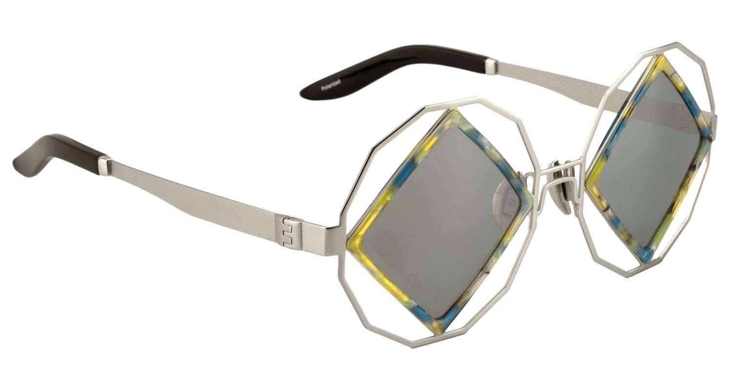 Geometric Silver Sunglasses | Zeelool Sunglasses2