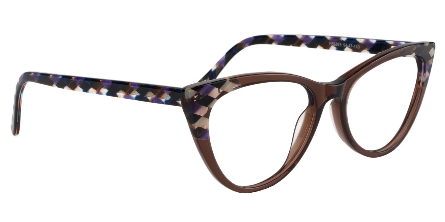 Cateye Light Brown Glasses | Zeelool Glasses3