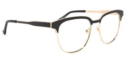 Wren Black-Gold Browline Glasses4