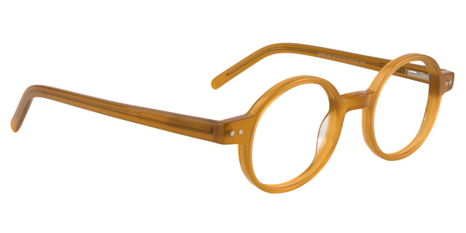 Oval Light Brown Glasses | Zeelool Glasses2