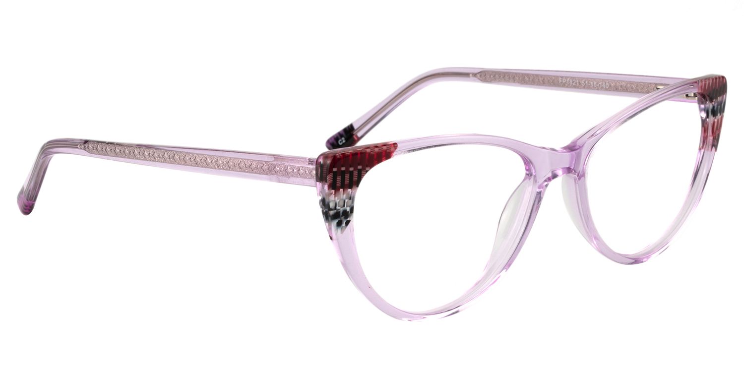 Cat Eye Purple Glasses | Zeelool Glasses3