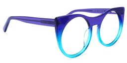 Zora Cateye Blue Glasses2