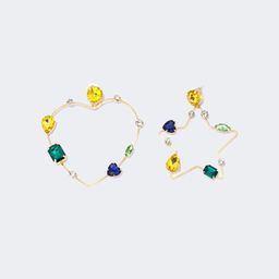 Pretty Shiny Asymmetric Earrings1