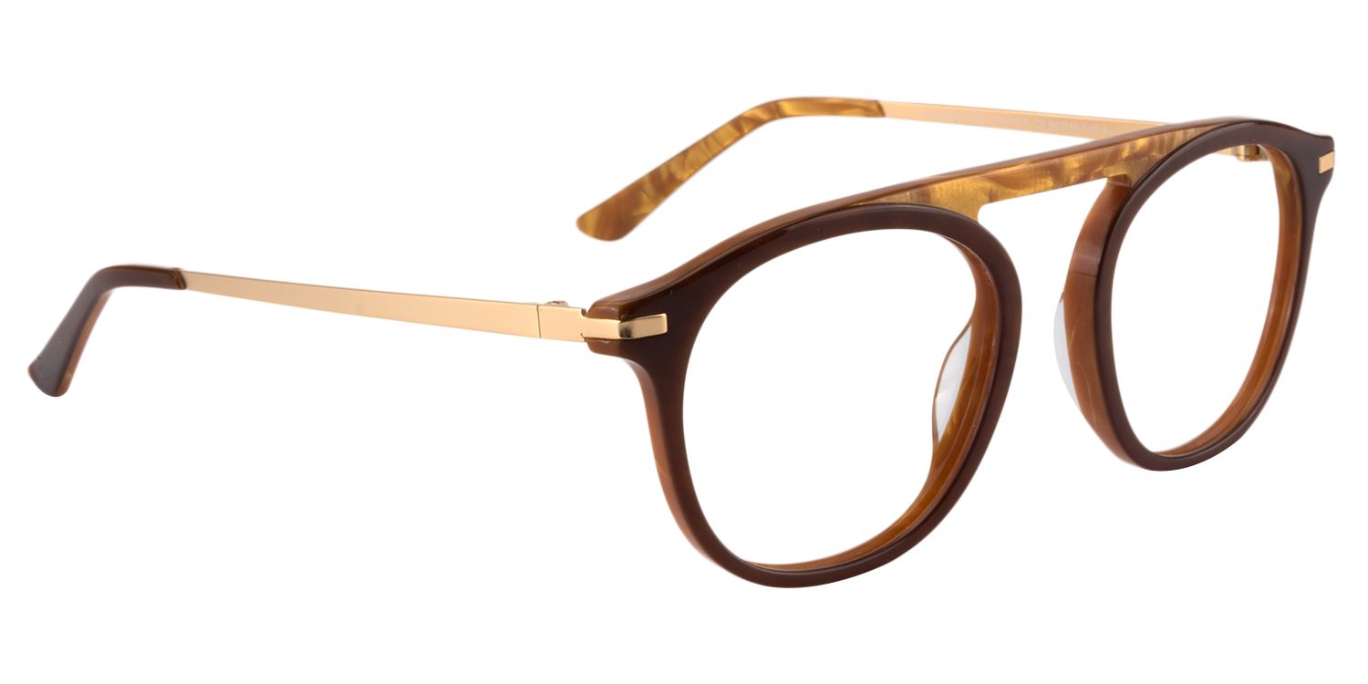 Square Brown Glasses | Zeelool Glasses3