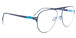 Frechen Geometric Dark-Blue Glasses2