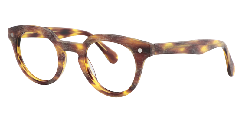Round Burnt Umber Glasses | Zeelool Eyeglass Frames2