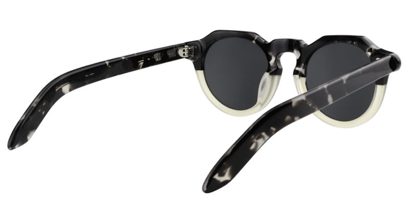 Round Black-Clear Sunglasses | Zeelool Sunglasses Online5