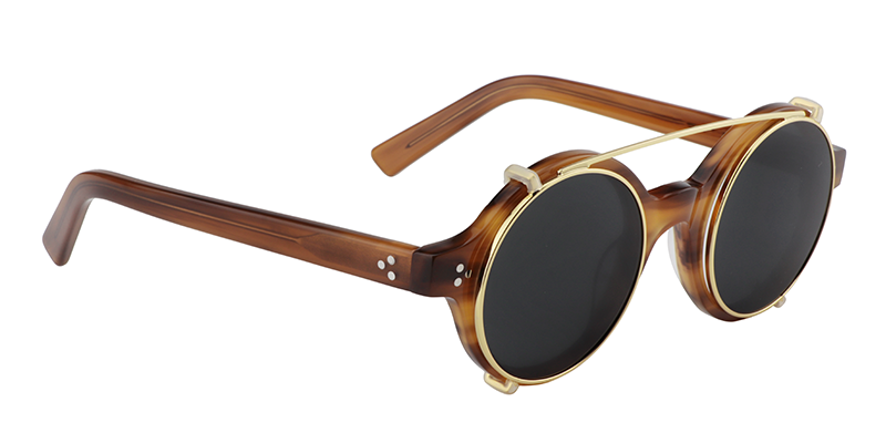 Clip-On Burnt Umber Sunglasses | Zeelool Sunglasses3