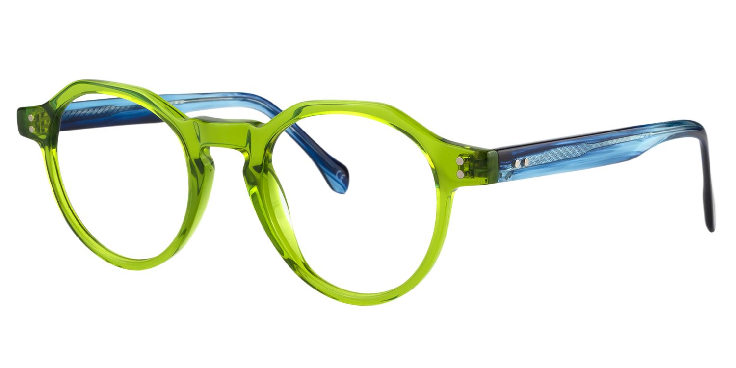 Round Green Glasses | Zeelool Glasses3