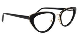 Cosme Cateye Black Glasses2