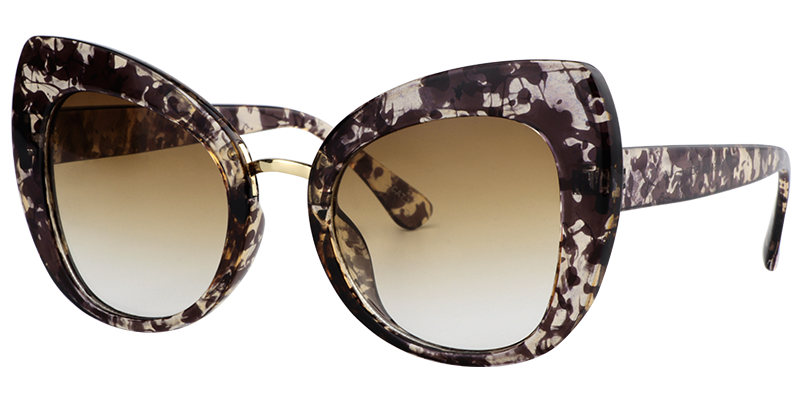 Cateye Light Tortoise Sunglasses | Zeelool Sunglasses2
