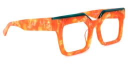 Rosado Rectangle Orange Glasses2