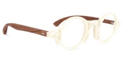 Charlie Round White Glasses2