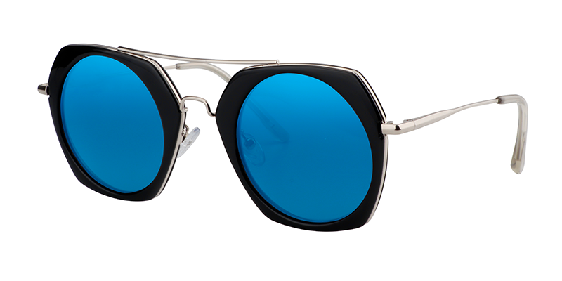 Geometric Blue Sunglasses | Zeelool Sunglass Frames2