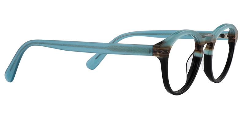 Round Blue Glasses | Zeelool Affordable Eyeglasses4