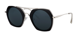 Sanford Geometric Dark Gray Sunglasses2