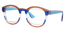 Erica Round Brown-Blue Glasses2