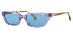 Agar Rectangle Purple Sunglasses3