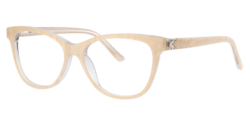 Oval Beige Glasses | Zeelool Prescription Glasses2