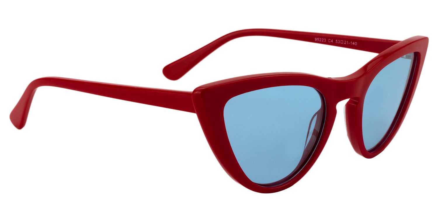 Cat eye Red Sunglasses | Zeelool Sunglasses3