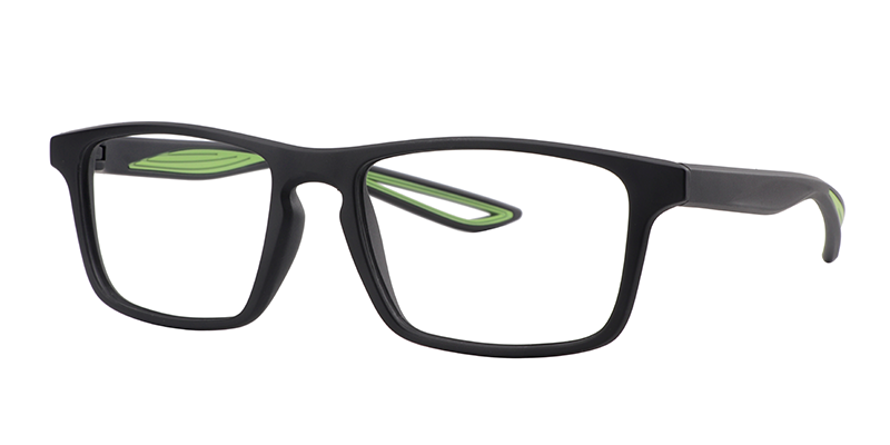 Rectangle Green Glasses | Zeelool Eyeglass Frames2