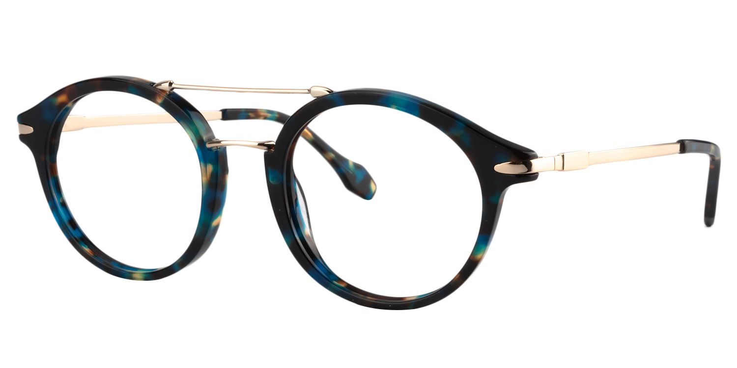 Aviator Blue Tortoise Glasses | Zeelool Glasses2