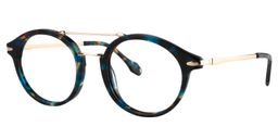Xanthia Aviator Blue Tortoise Glasses2