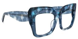 Charmaine Cat Eye Blue Glasses2
