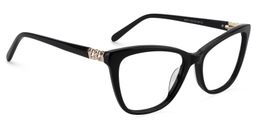 Caitlin Cat eye Black Glasses2