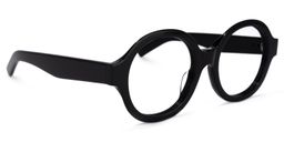 Chavis Round Black Glasses2