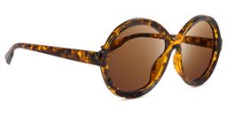 Garth Round Yellow-Tortoise Sunglasses2