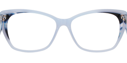 Snow Cat Eye Blue Glasses2