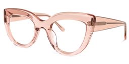Caren Cateye Beige Glasses1