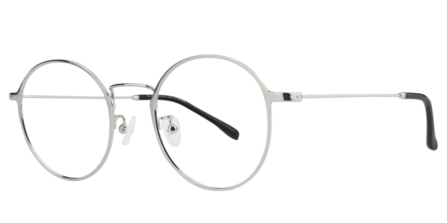 Round Silver Glasses | Zeelool Glasses2