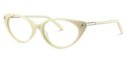 Calliope Cat eye Beige Glasses2