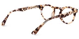 Abigail Round Light Tortoise Glasses5