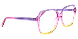 Lollipop Square Purple-Yellow Glasses2