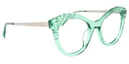 Mileva Cateye Light-Green Glasses2