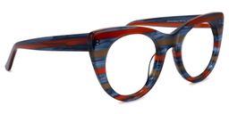 Aronia Cateye Blue-Red Glasses2