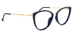 Agnew Cateye Dark-Blue Glasses2
