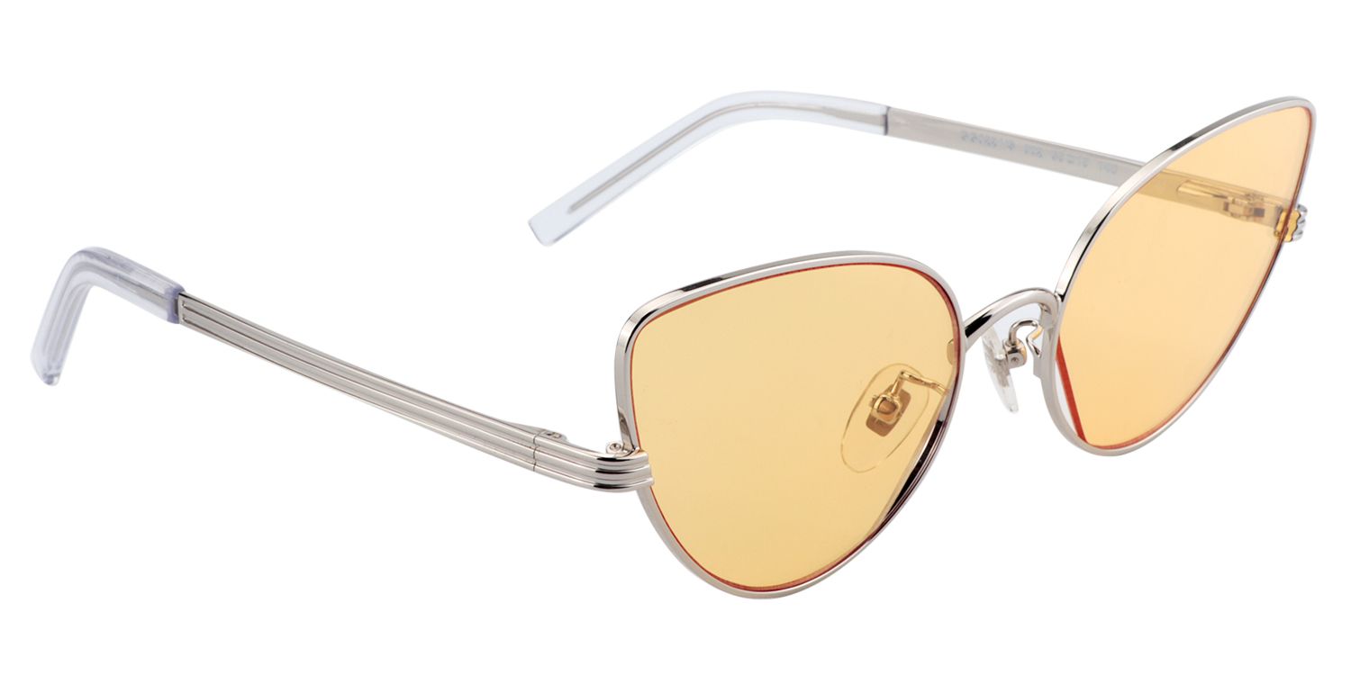 Cat-eye Silver Sunglasses | Zeelool Sunglasses2