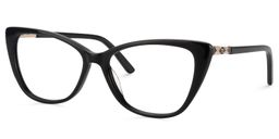Candra Cat eye Black Glasses2