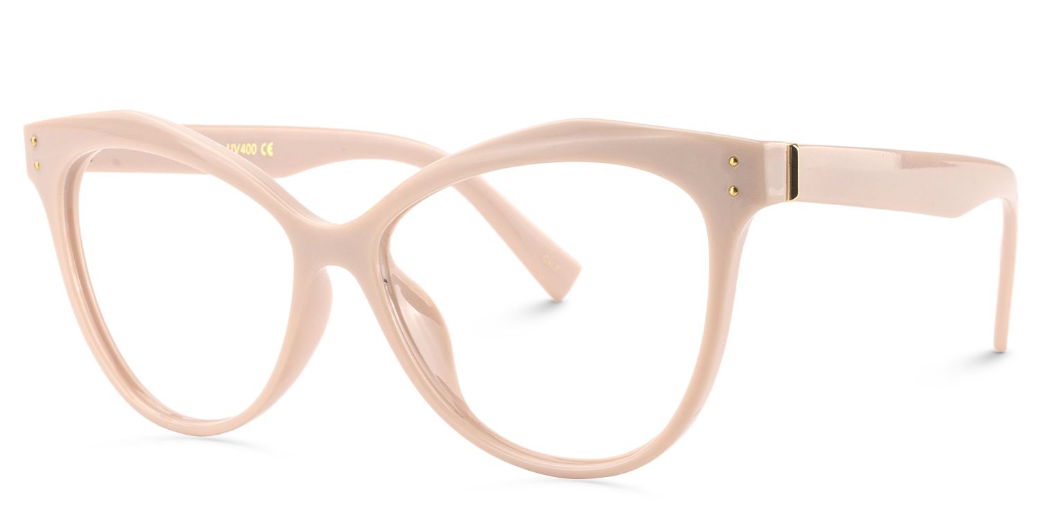 Cateye Pink Glasses | Zeelool Glasses4