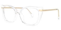 Wesby Cateye Clear Glasses1