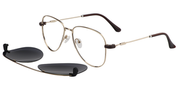 Lorin Clip-On Silver Glasses1