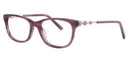 Fiona Rectangle Light Purple Glasses2