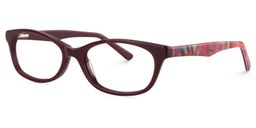 Carmel Rectangle Dark Red Glasses2