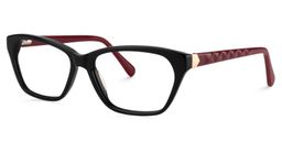 Carmela Rectangle Black Glasses2