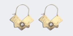 National Style Geometric Gold Earrings 1